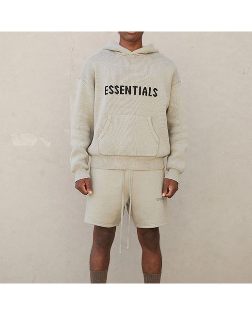 Fear Of God Gray Fw21 Knit Hoodie 'Pistachio' for men
