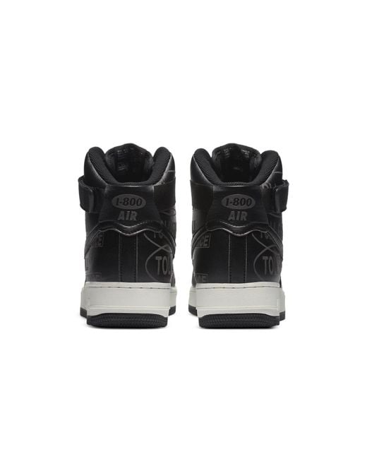 Nike Black Air Force 1 High '07 Premium 'Toll Free Pack for men