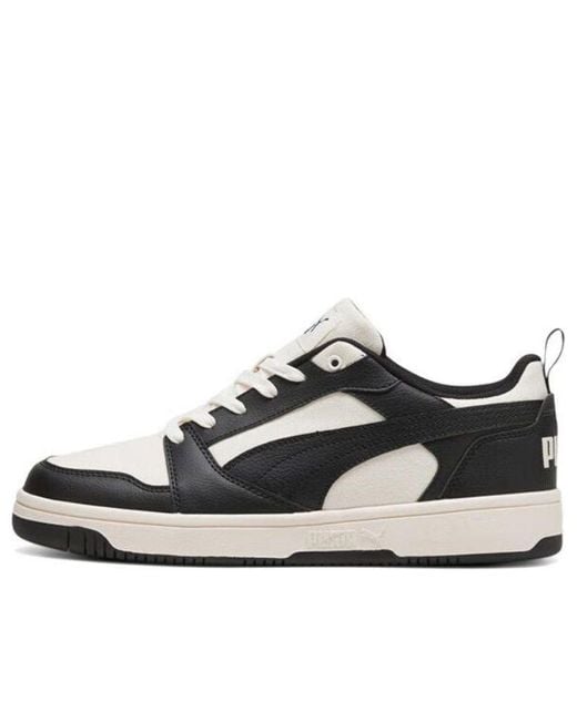 PUMA Black Rebound V6 Low Cv Warm' for men