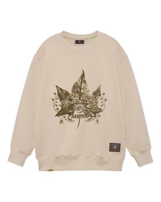 Li-ning Natural Badfive Graphic Sweatshirt 'Khaki' for men
