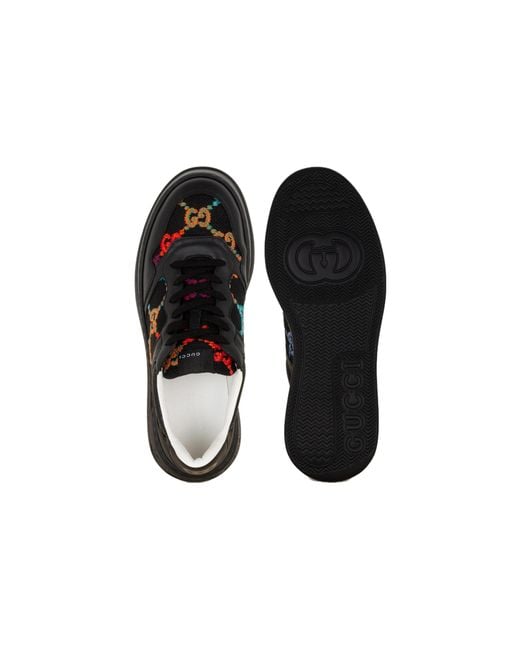 Gucci Black Chunky B Gg Sneakers