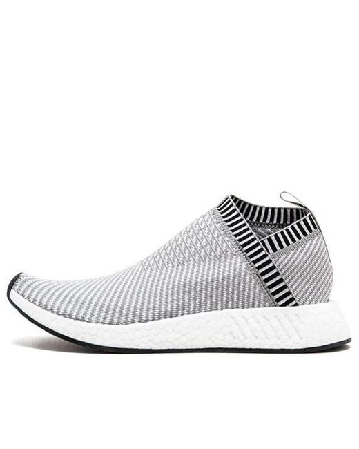 Adidas White Nmd_Cs2 Primeknit 'Dark Shock' for men
