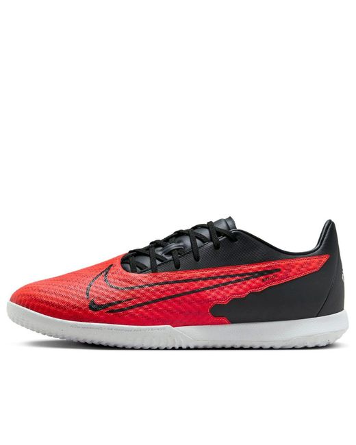 Nike Red Phantom Gx Academy Indoor Court Low-top Football Shoes for men