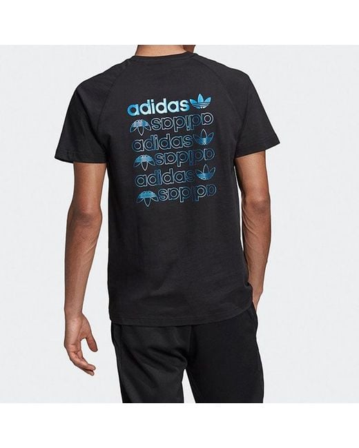 Adidas Black Originals Zeno Tee Logo Short Sleeve for men