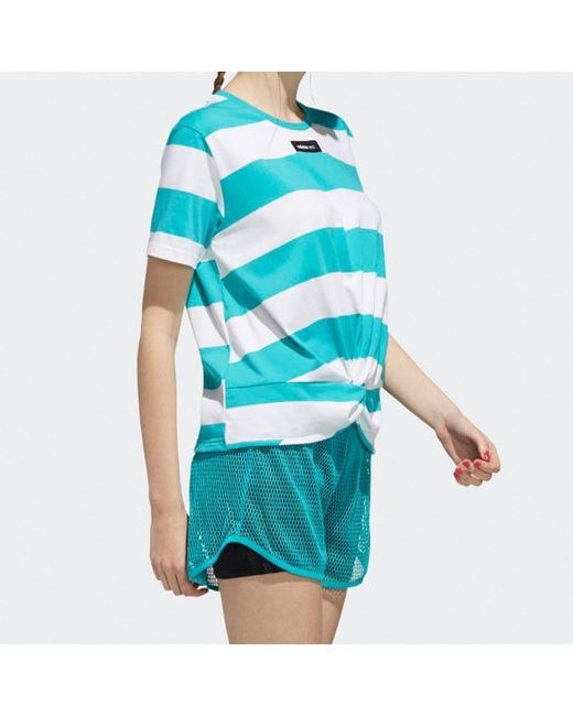 Adidas Blue (Wmns) Neo Cs Tshirt Sports Round-Neck