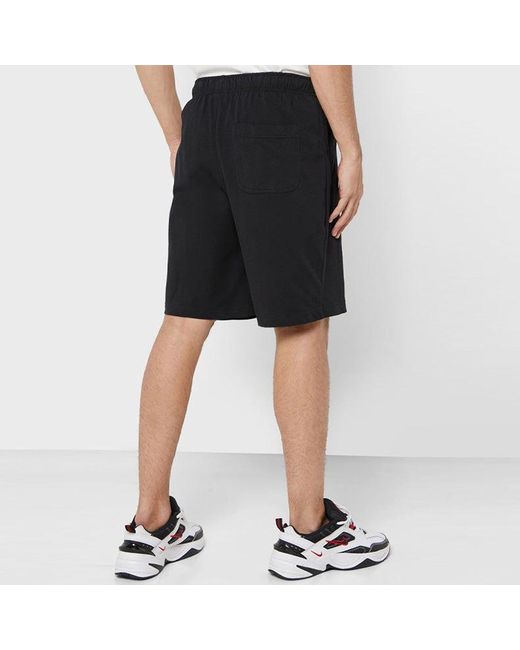 Nike Black Club Short Jsy Casual Sports Gym Basketball Running Shorts for men