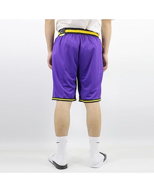Nike Purple Nba Statement Dna Los Angeles Lakers Basketball Training Sports Shorts for men