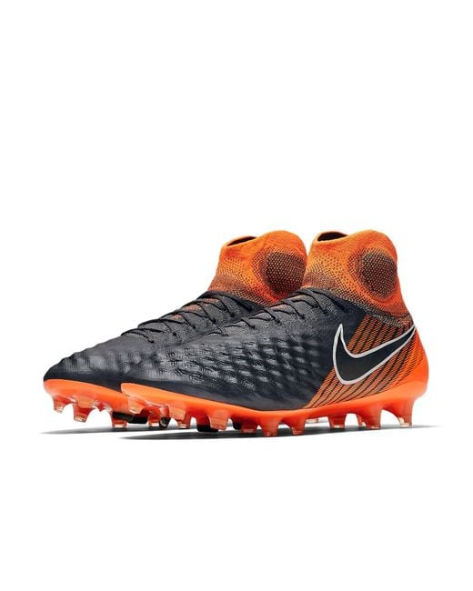 Nike Orange Magista Obra 2 Elite Df Fg Total' for men