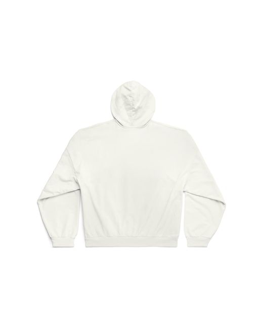 Balenciaga White Diy College Hoodie