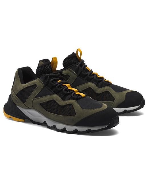 Timberland Black Solar Wave Leather Sneakers for men
