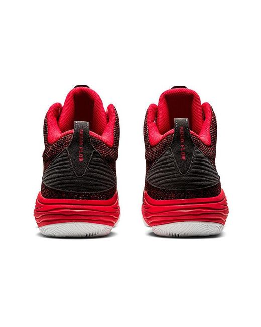 Asics Red Nova Flow Basketball Shoes for men