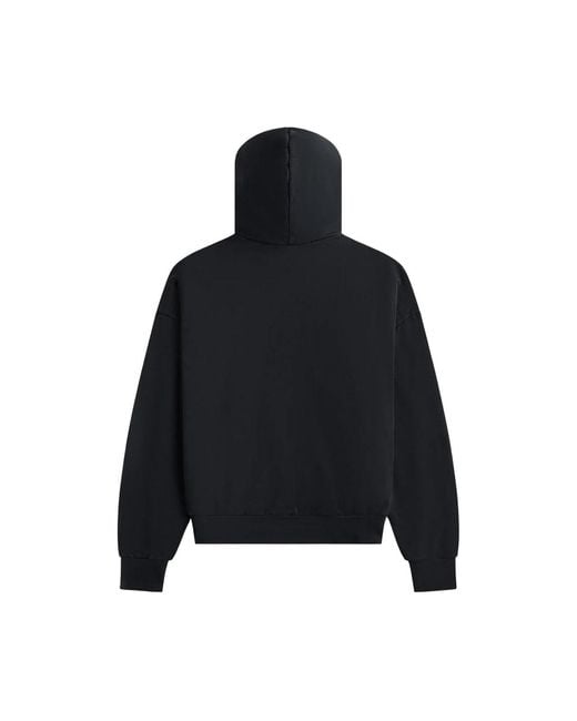 Fear Of God Black Ss25 Heavy Fleece Vintage Shrunken Hoodie for men