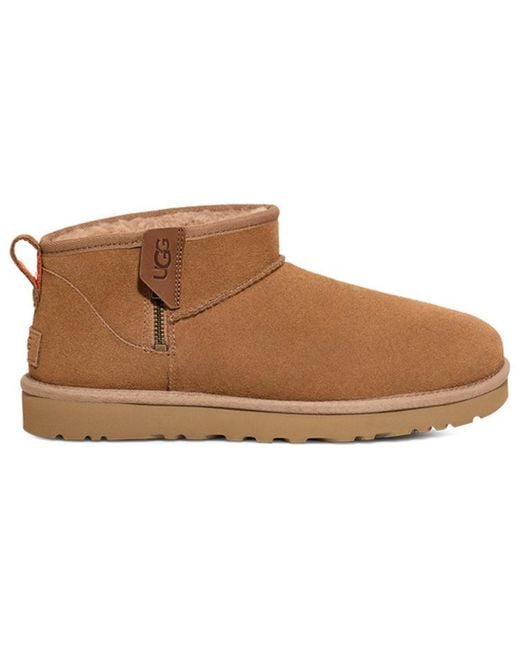 Ugg Brown Classic Ultra Mini Zip Boot 'Chestnut Soda' for men