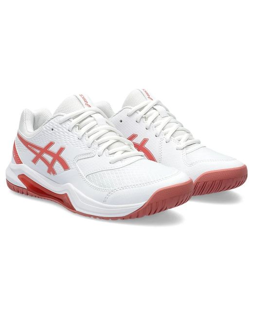 Asics White (Wmns) Gel-Dedicate 8 Light Garnet'