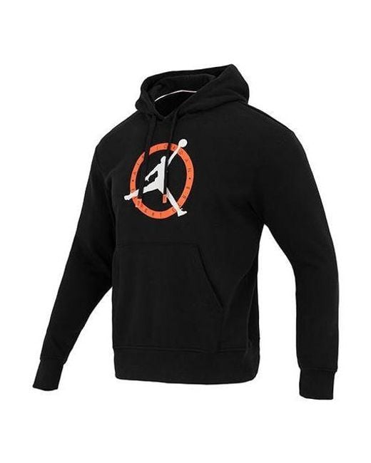 Nike Black Flight Mvp Graphic Fleece Pullover Hoodie for men