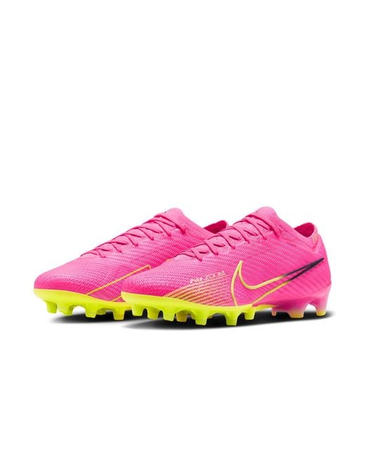 Nike Pink Zoom Vapor 15 Elite Ag-Pro Blast Volt' for men