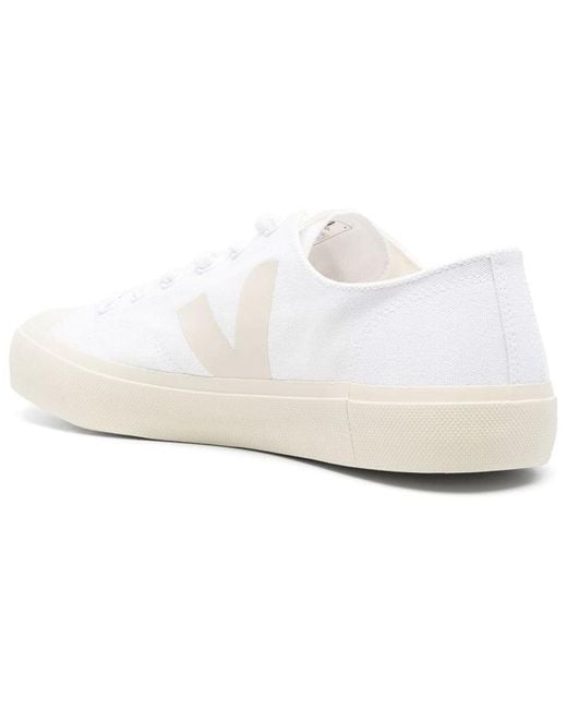Veja White Wata Ii Canvas Pierre'