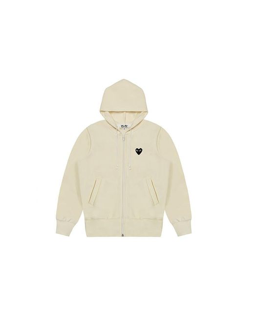 COMME DES GARÇONS PLAY White (Wmns) Zip Hoodie Big Heart