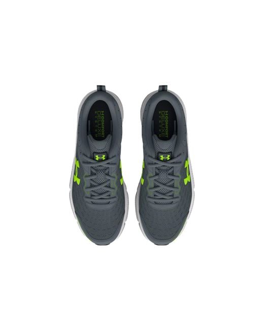 Under Armour Blue Charged Assert 'Gravel Lime Surge' for men