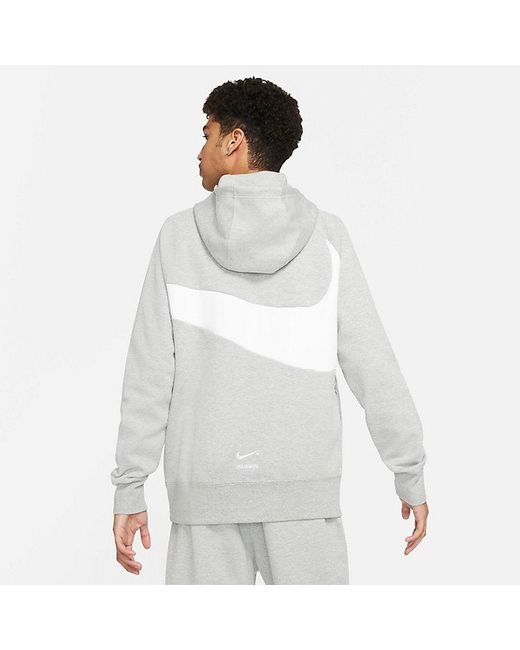 Nike Sportswear Swoosh Tech Fleece Pullover Hoodie in Gray for Men Lyst