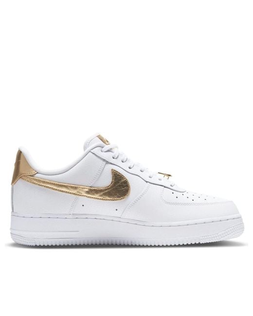 Nike White Air Force 1 '07 Lv8 Foil Swoosh' for men