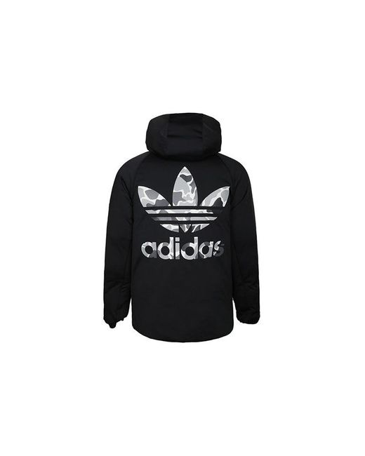 Adidas Black Neo Color Block Jkt Down Jacket Thick Cot Running Jas Sport Kleding Mannelijke Wind-Proof Hoodies for men