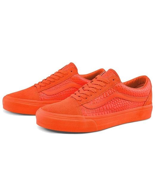 Vans Orange Old Skool Vlt Lx 'Croc Skin for men