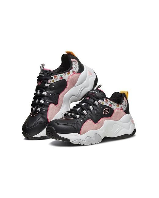 Skechers Blue (Wmns) X Line Friends D'Lites 3.0 Low-Top Clunky Shoes
