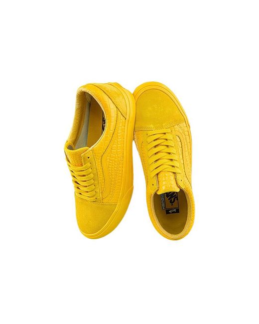 Vans Yellow Old Skool Vlt Lx 'Croc Skin for men