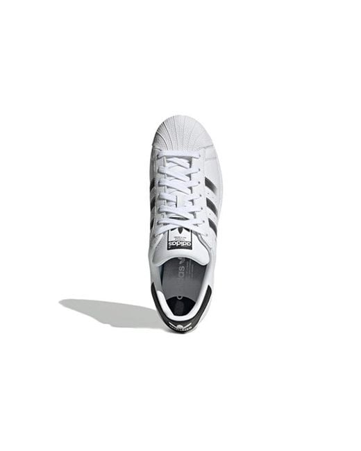 Adidas White Originals Superstar Cloud And Core Shoes for men
