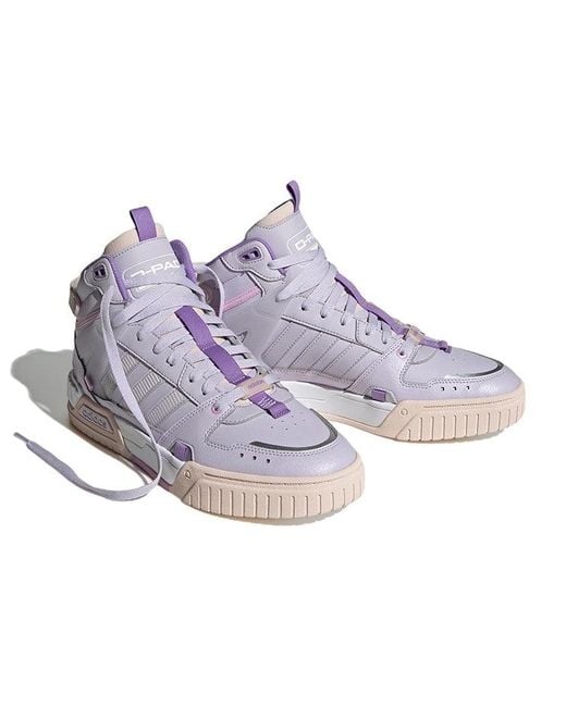 Adidas Purple Neo D-Pad Mid Tennis Shoes Dawn' for men