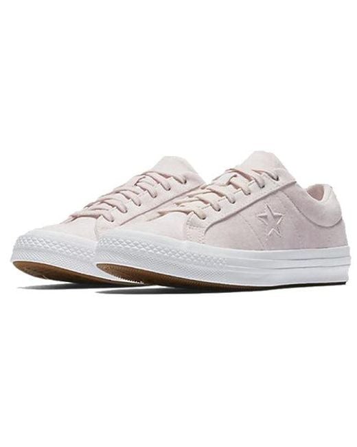 Converse White One Star Ox Barely Rose for men