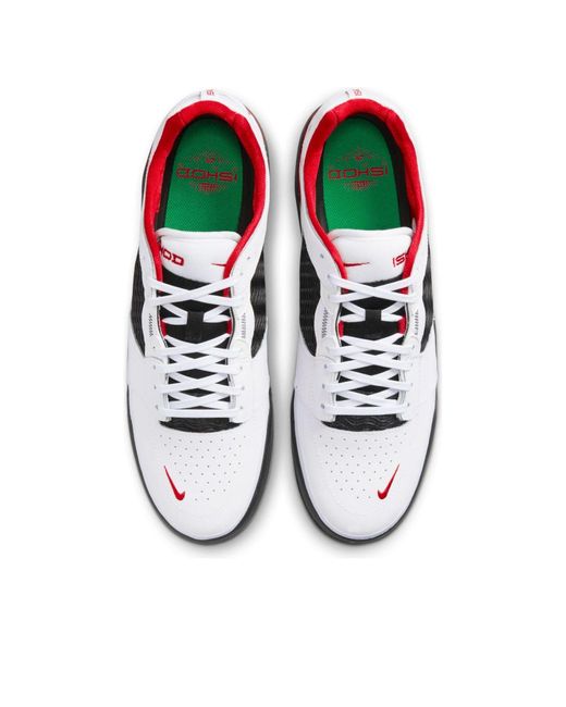 Nike White Sb Ishod Wair Premium Skate Shoes for men