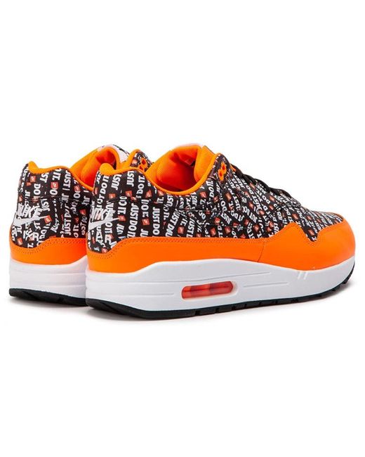 Nike Orange Air Max 1 'Just Do It' for men