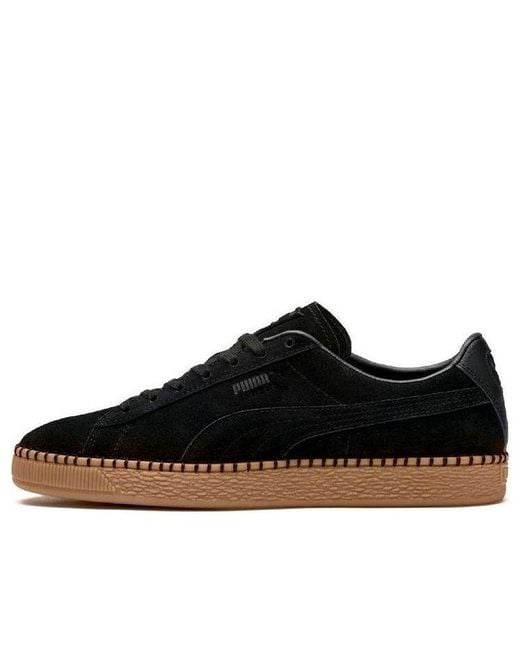 PUMA Black Suede Classic Blanket Stitch for men