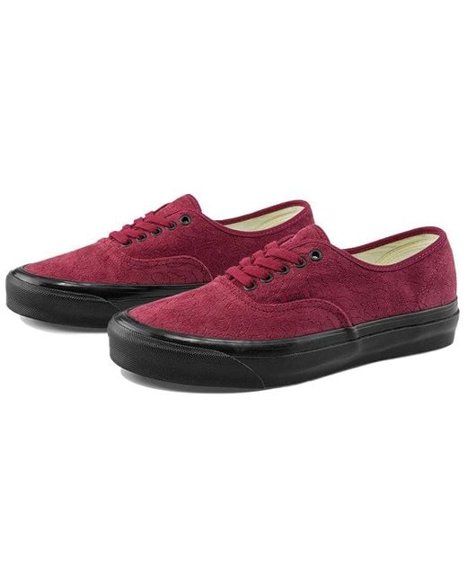 Vans Red Og Authentic Lx 'Velvet Emboidery for men