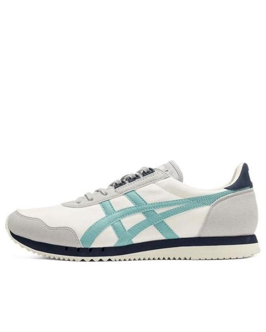 Onitsuka Tiger Blue Dualio Marathon Running Shoes 'Cream Aqua' for men