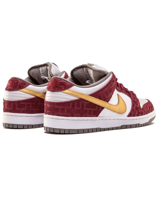 Nike White Sb Dunk Low Premium Qs 'Shanghai' 2013 for men