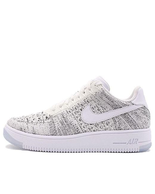 Nike Air Force 1 Flyknit Low in White | Lyst
