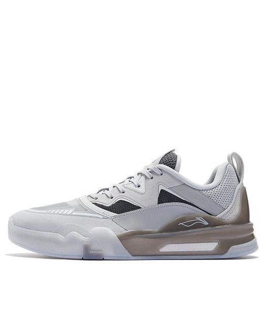 Li-ning Gray Ellington Skateboarding Shoes for men