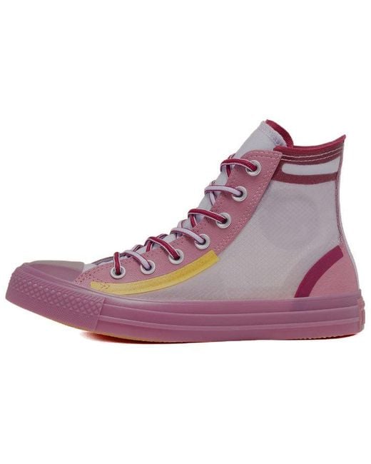 Converse Purple (Wmns) Translucent Mesh Utility Chuck Taylor All Star Rose