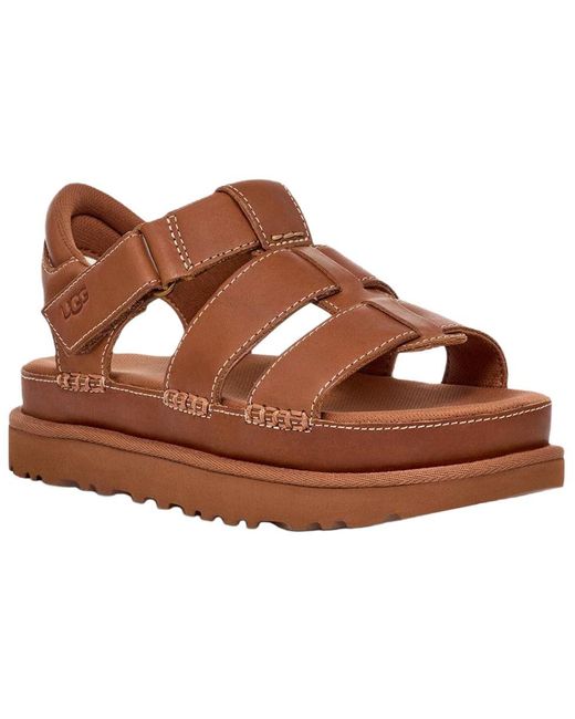 Ugg Brown (Wmns) Goldenstar Strap Platform Sandal