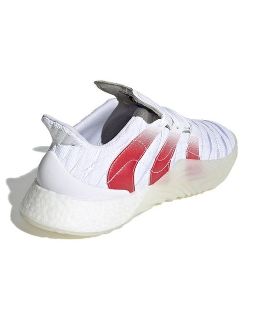 Adidas White Sobakov 2.0 Scarlet' for men