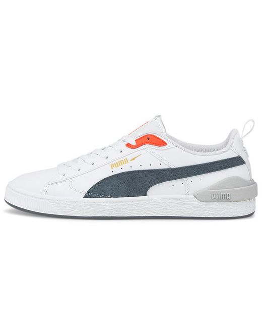 PUMA White Suede Bloc Dark Slate' for men