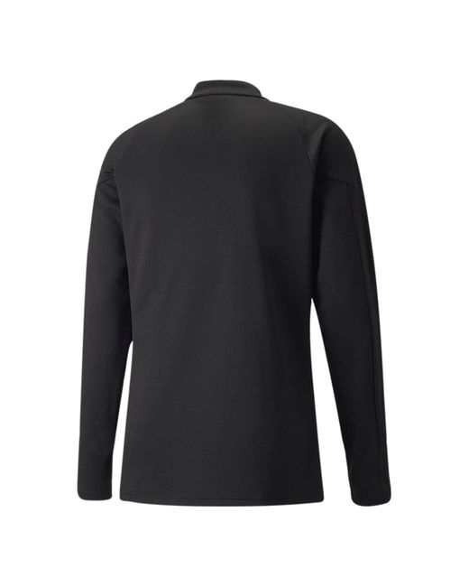 PUMA Black Individual Final 1/4 Zip Training Sweatshirt for men