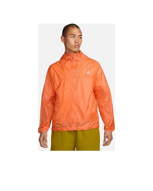 Nike Orange Acg Cinder Cone Windproof Jacket for men