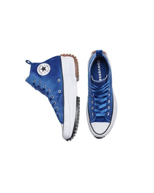 Converse Blue Run Star Hike High-Top Canvas Shoes for men