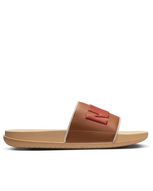 Nike Brown Offcourt Slide 'Sesame' for men