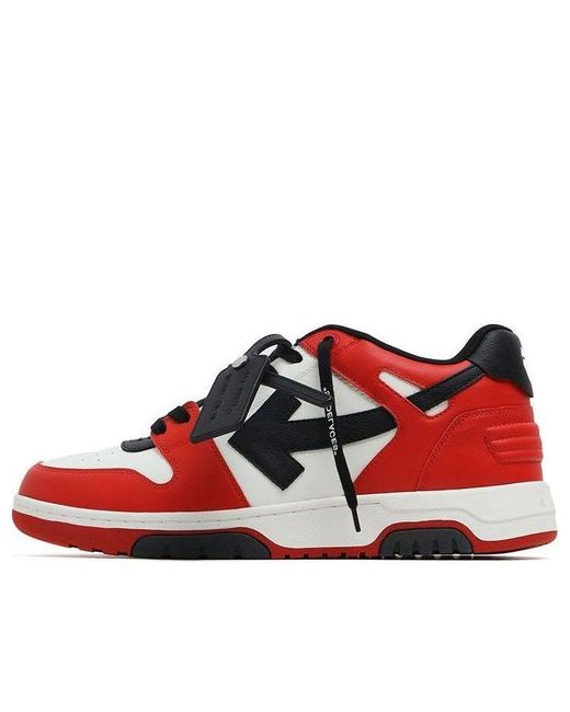 Off-White c/o Virgil Abloh Red Out Of Office Low-top Sneaker for men