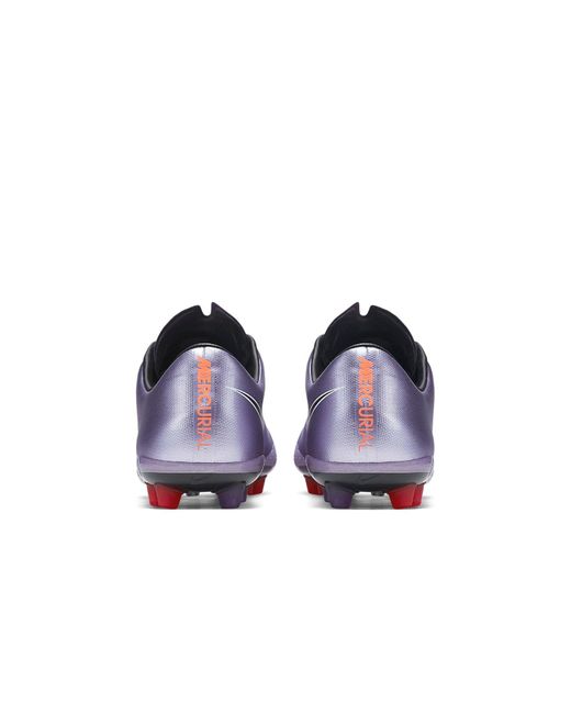 Nike Purple Mercurial Vapor X Ag-R 'Sliver' for men